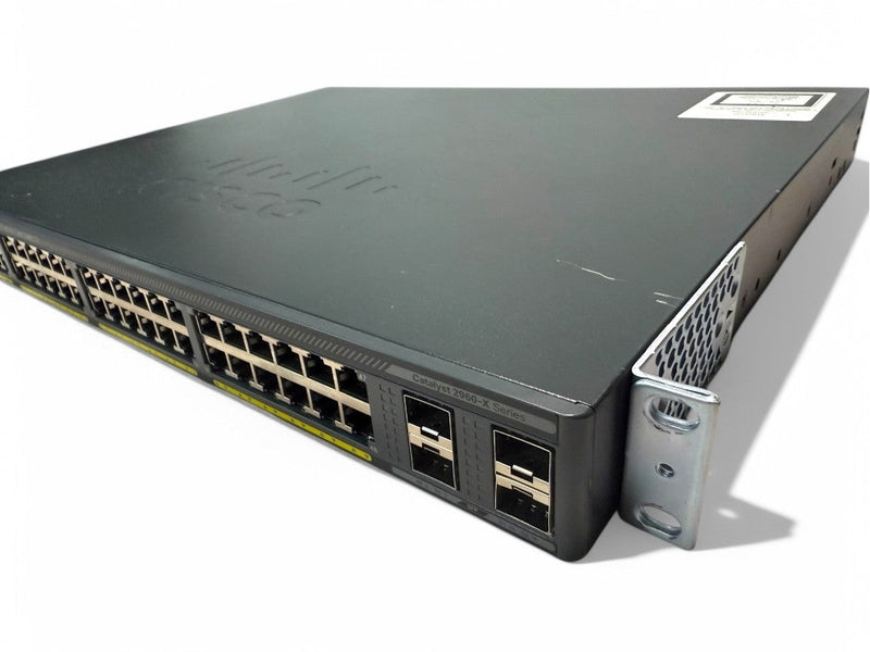 **Used** Cisco WS-C2960X-48FPS-L V04 48-Port GigE PoE+ Switch 4x SFP 740W w/Stack