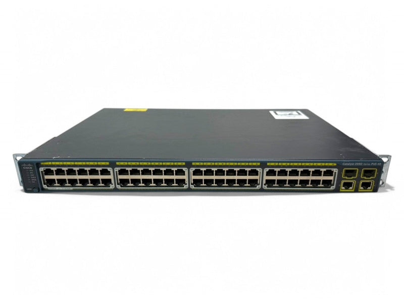 **Used** Cisco WS-C2960X-48PST-L V04 48-Port PoE Switch /w 2 1000BT + 2 SFP 740W