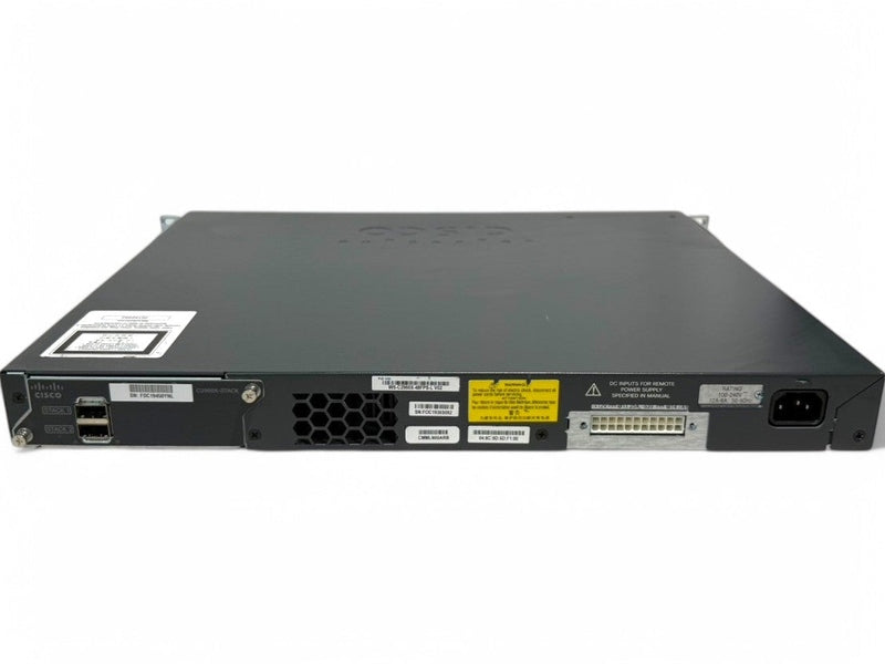**Used** Cisco WS-C2960X-48FPS-L V02 48-Port GigE PoE+ Switch 4x SFP 740W w/Stack