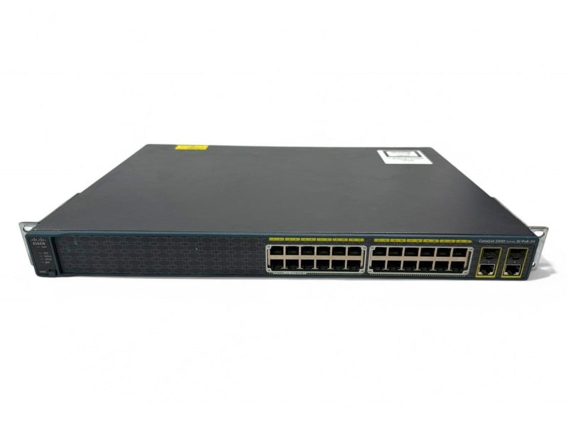 **Used** Cisco WS-C2960-24PC-S V05 PoE Switch /w 2 SFP or 1000BASE-T