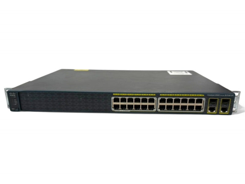 **Used** Cisco WS-C2960-24PC-S V05 PoE Switch /w 2 SFP or 1000BASE-T