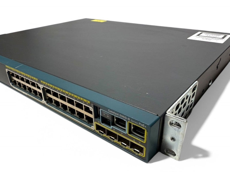 **Used** Cisco WS-C2960-24PC-L V04 PoE Switch /w 2 SFP or 1000BASE-T
