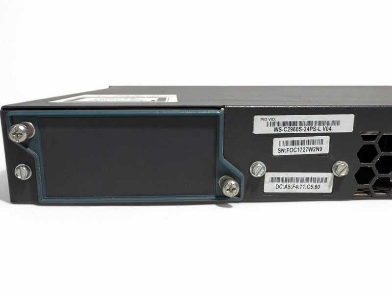**Used** Cisco WS-C2960-24PC-L V04 PoE Switch /w 2 SFP or 1000BASE-T
