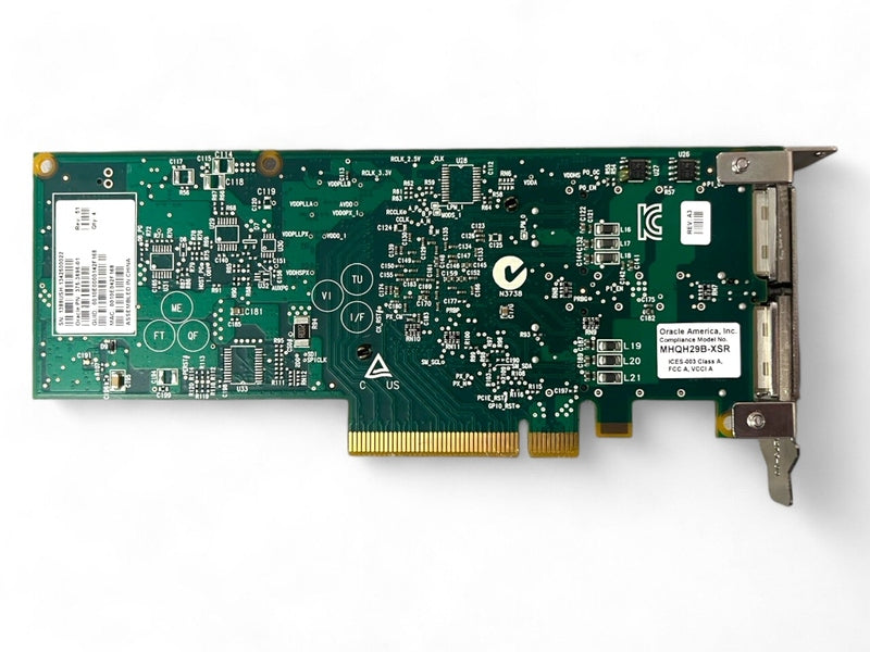 Oracle 375-3696-01 / MHQH29B-XSR Dual Pot PCIe Card with Low Profile, 40Gbps QDR Infiniband *used