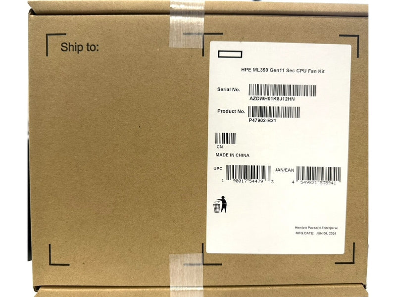 HPE ProLiant Compute ML350 Gen11/Gen12 Second CPU Fan Kit