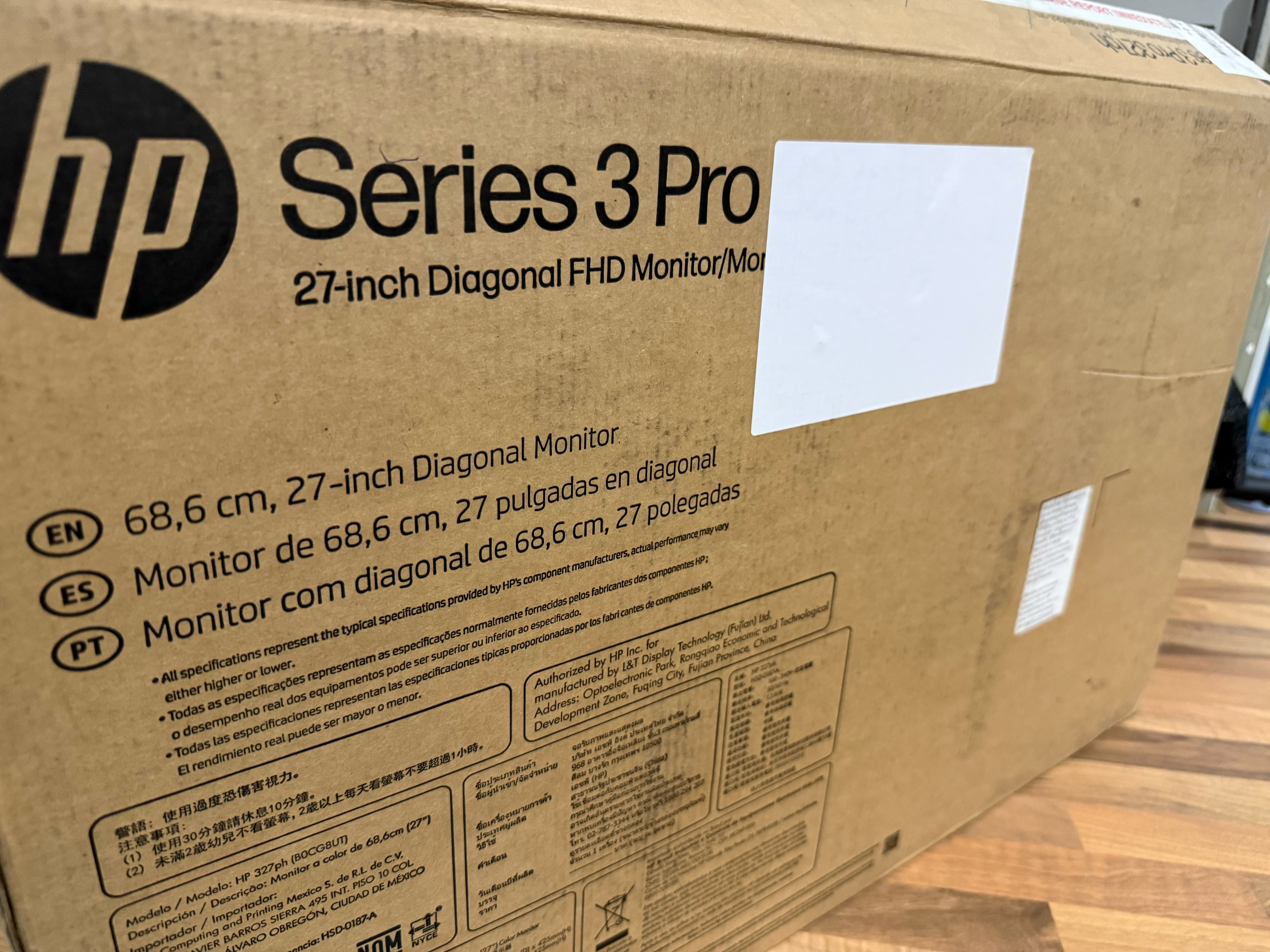 HP B0CG8UT Series 3 Pro 327PH 27.0" IPS 16:9 Monitor with Built-in Speaker DEMO