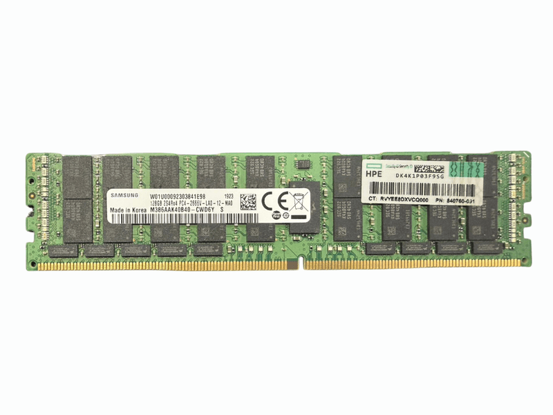 HPE Samsung 128GB PC4-2666V-L LRDIMM 2S4Rx4 840760-091 / M386AAK40B40-CWD6Y