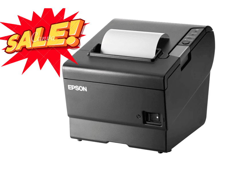 Epson TM-T88VI Serial Ethernet USB Printer w/ AC Adapter