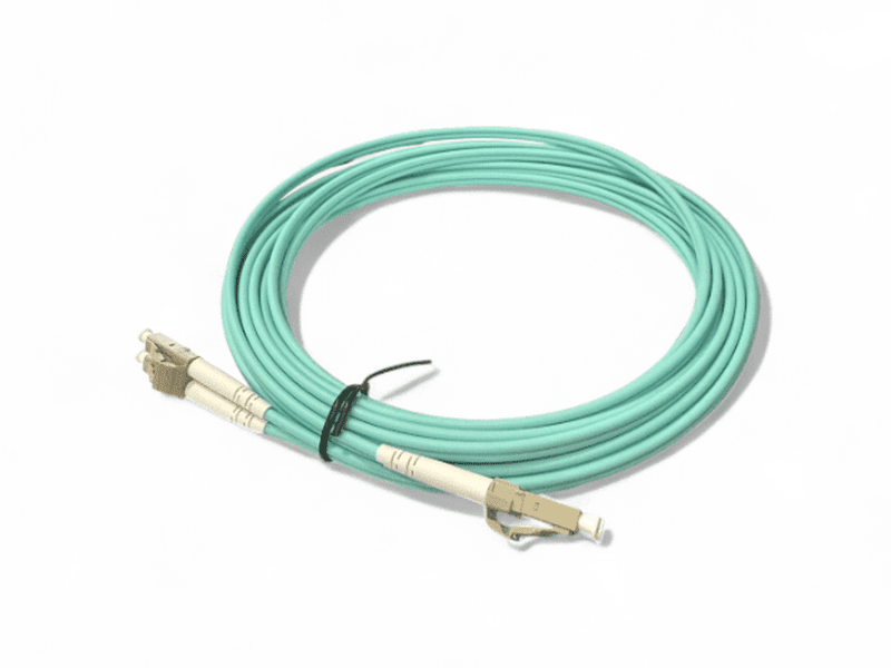 10M LC-LC OM4 3.0mm 50/125 Multimode Fibre Patch - Aqua