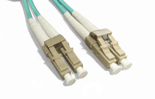 10M LC-LC OM4 3.0mm 50/125 Multimode Fibre Patch - Aqua