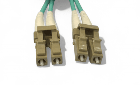 10M LC-LC OM4 3.0mm 50/125 Multimode Fibre Patch - Aqua