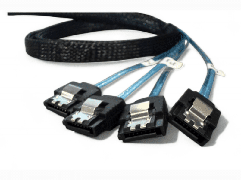 Internal Mini-SAS HD to 4x SATA Cable - SFF-8643 to 4x SATA 1 m
