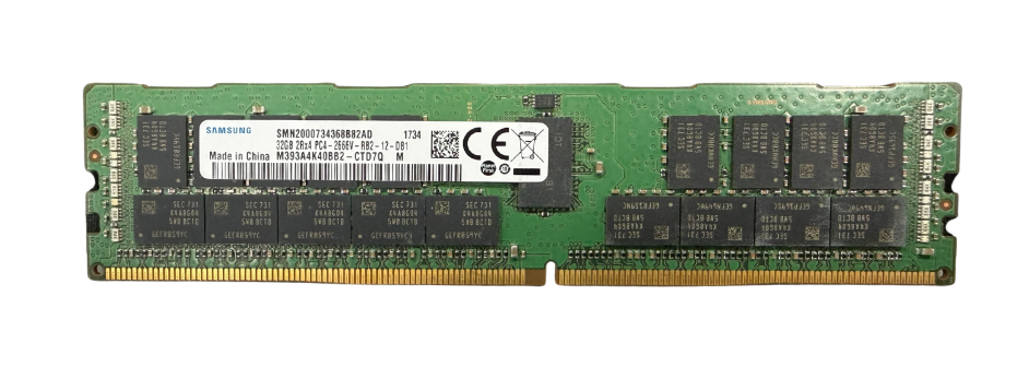 Samsuung 32GB PC4-2666V DDR4 ECC Reg 2Rx4 Enterprise Server RAM 1x32GB RDIMM