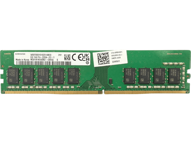 Samsung 8GB DDR4 3200MHz 1Rx8 UDIMM Unbuffered ECC Memory *OPEN BOX
