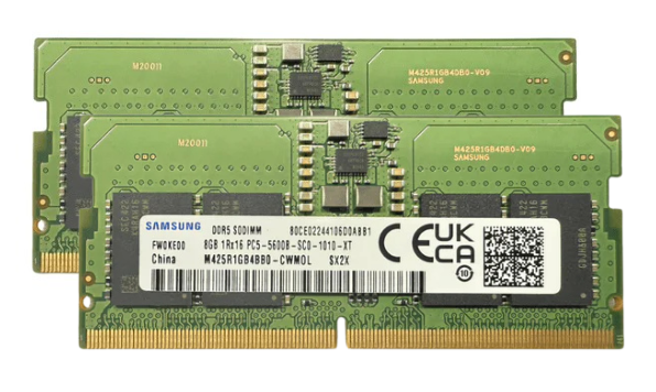 HP 16GB 2x8GB DDR5 5600 SODIMM Laptop Memory *Open box Full Warranty