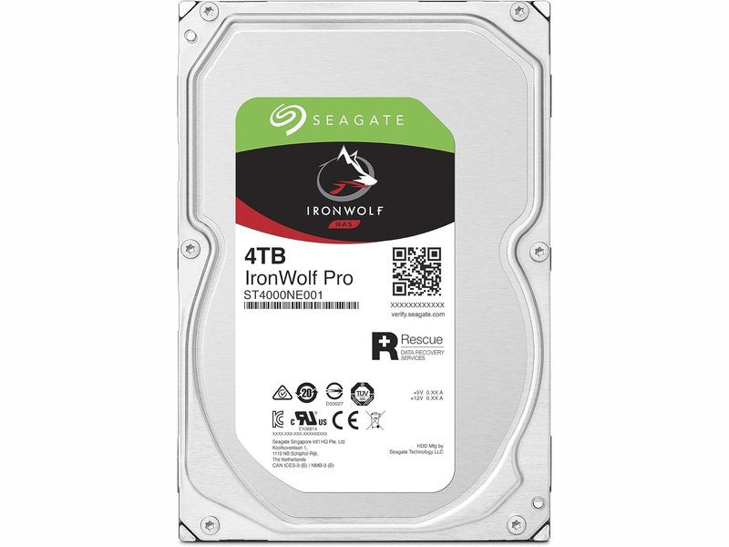 Seagate 4TB IronWolf Pro 3.5" SATA NAS Hard Drive 7200RPM