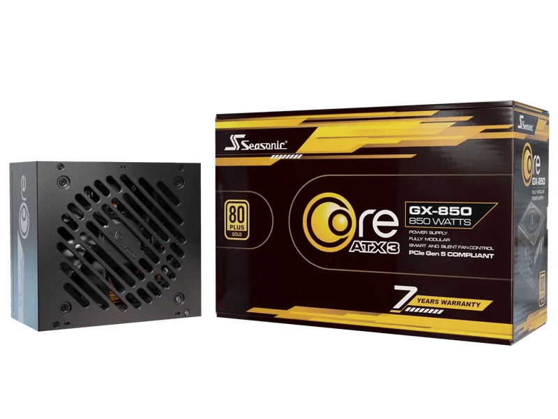 Seasonic Core 850W GX-850 Gold Full Modular PSU ATX3.0 SRP-CGX851-A5A32SF PSUSEACOREGX850V2
