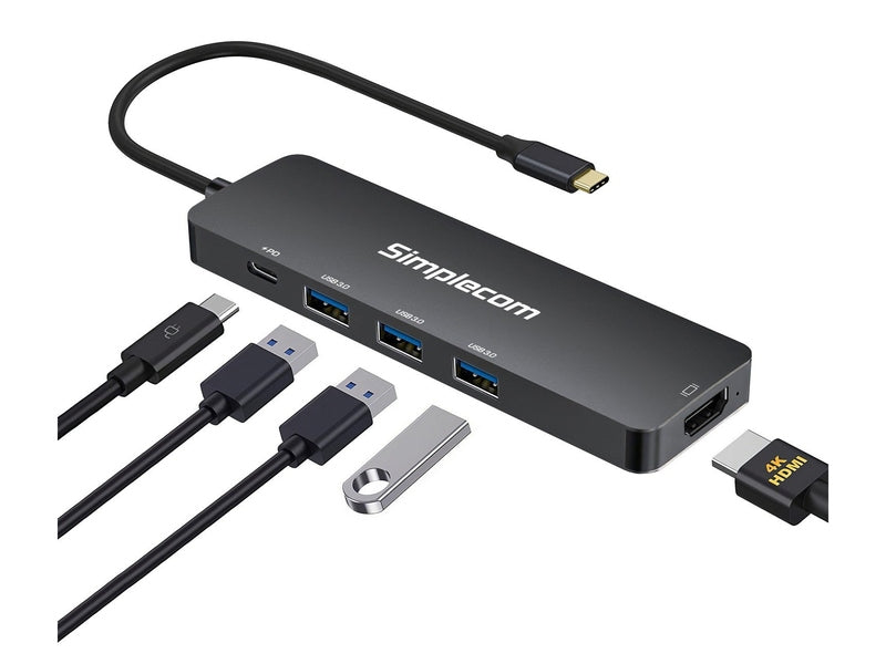 Simplecom CH545 USB-C 5-in-1 Multiport Adapter Docking Station