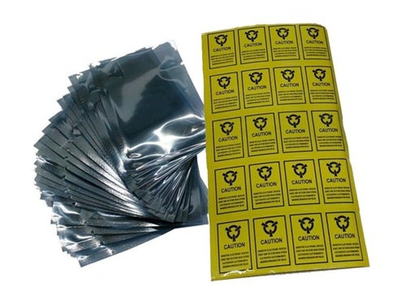 20 pcs Anti-Static Shielding Bags 6x10cm with Labels