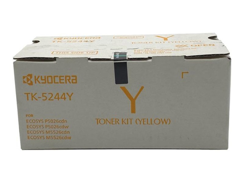 Kyocera Toner Kit TK-5244Y Yellow For EcoSys M5526 P5026