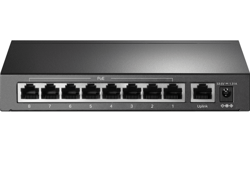 TP-Link TP-SF1009P 8-Port PoE+ 65W Desktop Switch