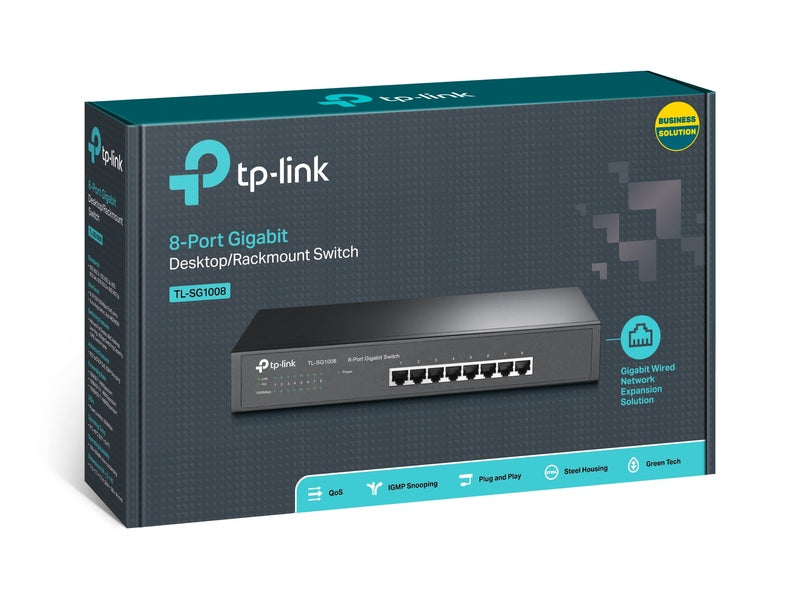 TP-Link TL-SG1008 8-Port Gigabit Desktop/Rackmount Switch