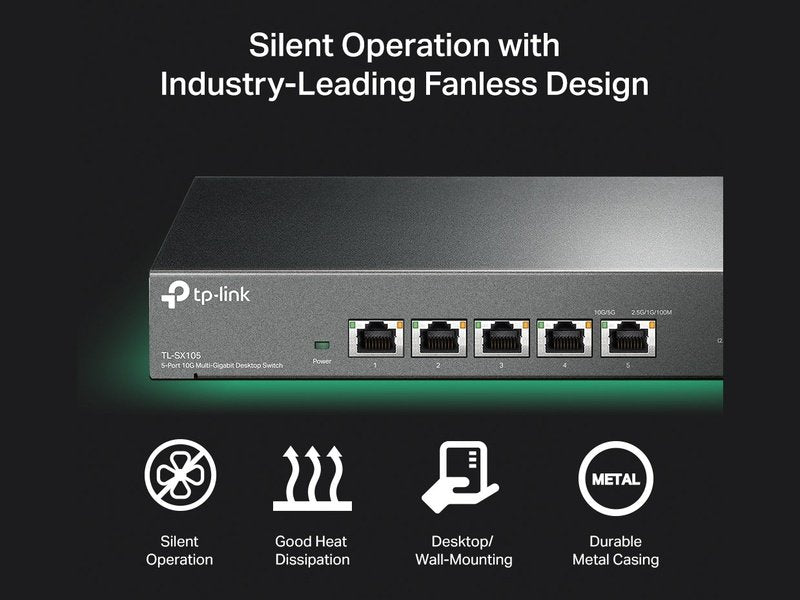 TP-Link TL-SX105 5-Port 10G Desktop Switch