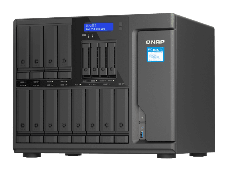 QNAP 16-Bay Intel Atom C5125 NAS Diskless