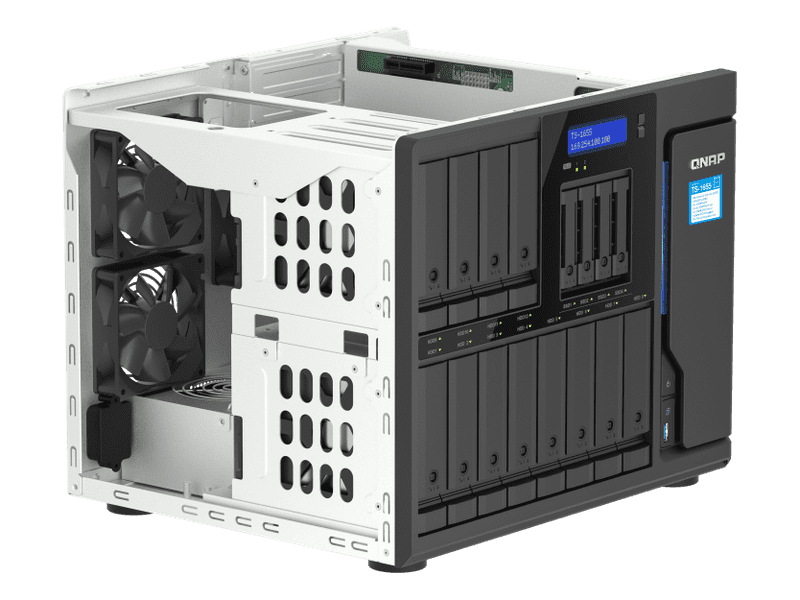 QNAP 16-Bay Intel Atom C5125 NAS Diskless