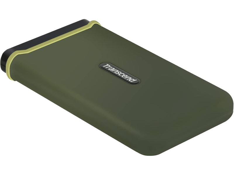 Transcend Esd380c 4 TB Portable Solid State Drive - External - Military Green