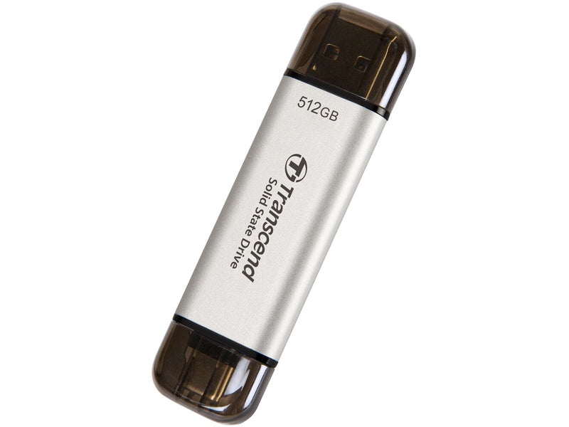 Transcend ESD310 512 GB Solid State Drive External Silver