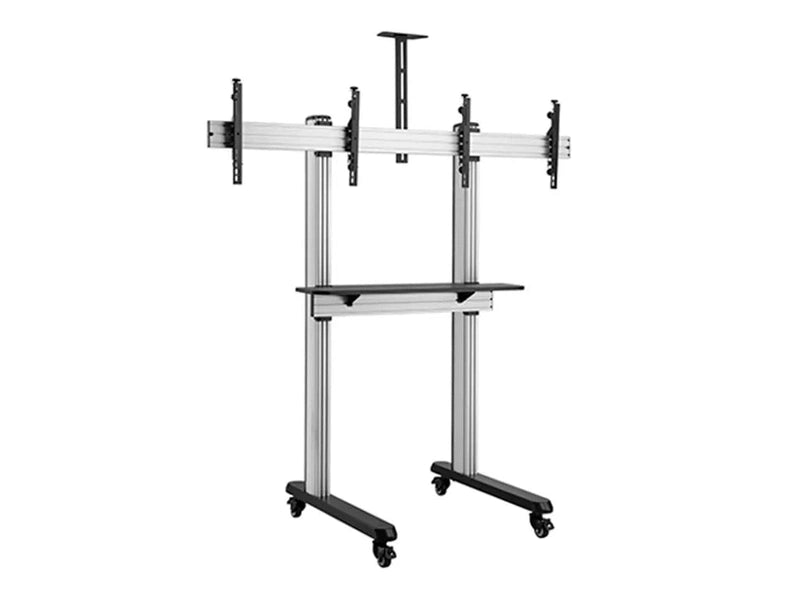 Brateck Dual Screen Video Conferencing TV Cart for 45"-55"