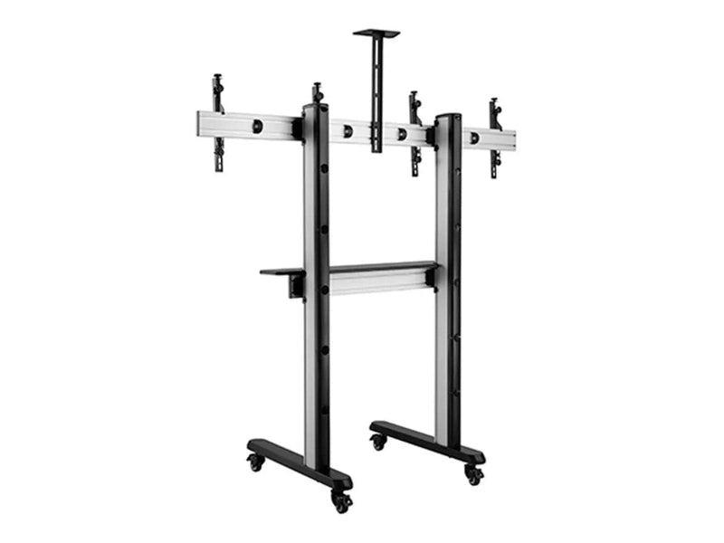 Brateck Dual Screen Video Conferencing TV Cart for 45"-55"