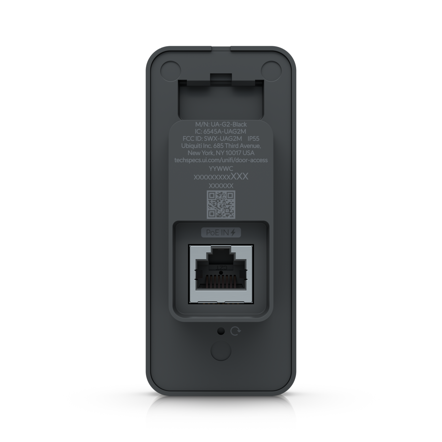 Ubiquiti UniFi Access Reader G2, NHU-UA-G2-BLACK Entry/Exit Messages, IP55 Weather Resistance, Additional Handwave Unlock Function