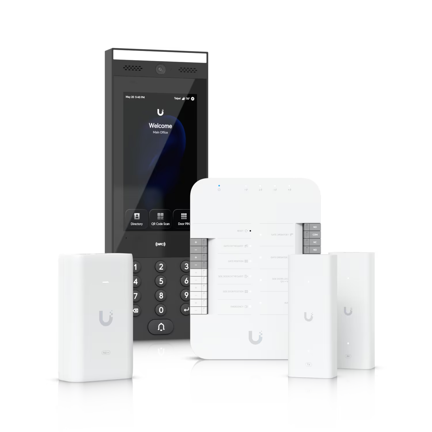 Ubiquiti G3 Gate Starter Kit, Come With 1x Gate Hub, 1x G3 Intercom, 1x PoE++ adapter, 2x 2-wire PoE Extenders, Ove Twisted Pair Extender For Access