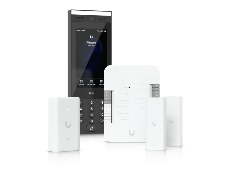 Ubiquiti G3 Gate Starter Kit, Come With 1x Gate Hub, 1x G3 Intercom, 1x PoE++ adapter, 2x 2-wire PoE Extenders, Ove Twisted Pair Extender For Access