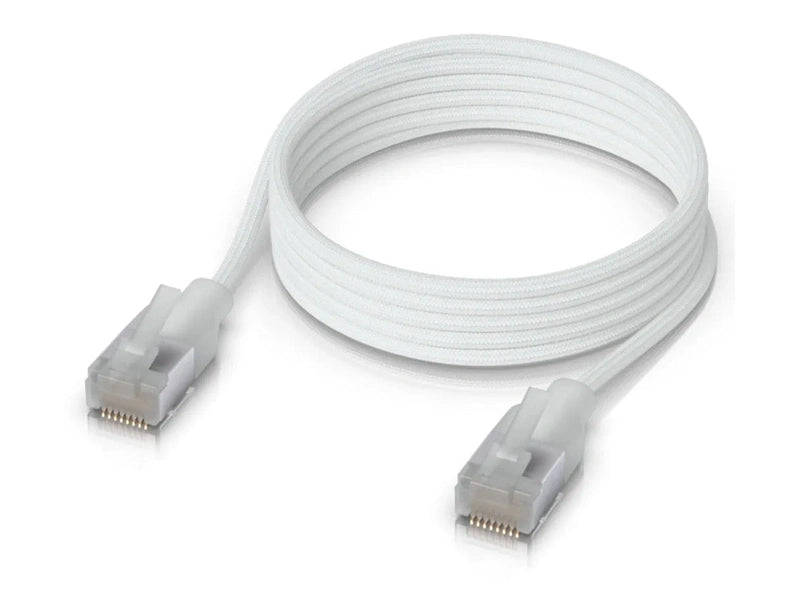 Ubiquiti UniFi Premium Patch Cable 1M, White, Ultra-Thin Braided Patch Cable