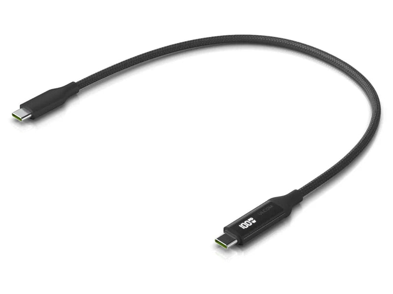 Ubiquiti USB-C Cable with Charge Display 0.3M, Black 100W Max Power Output