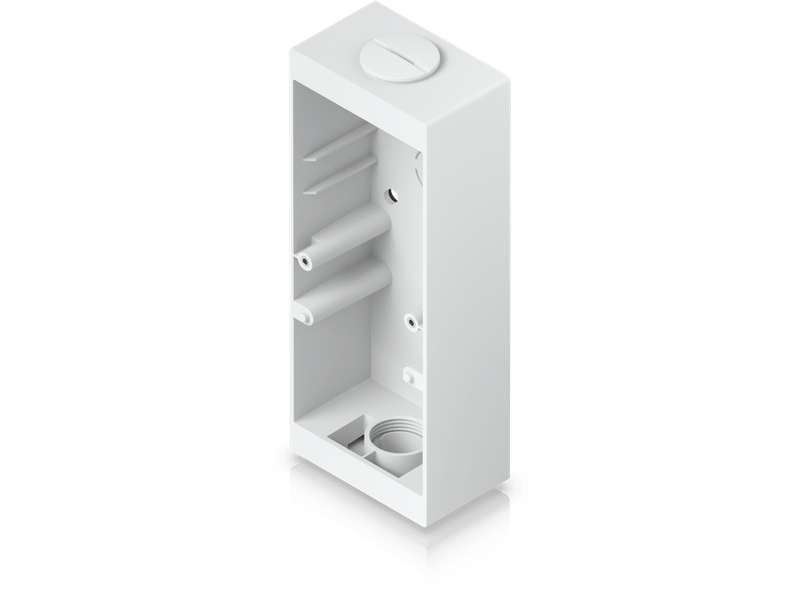 Ubiquiti Reader Pro Junction Box,White,For UniFi Professional Access Readers&Doorbells,Sup Flat Surface Mounting & Attachment to 3/4' Coduit