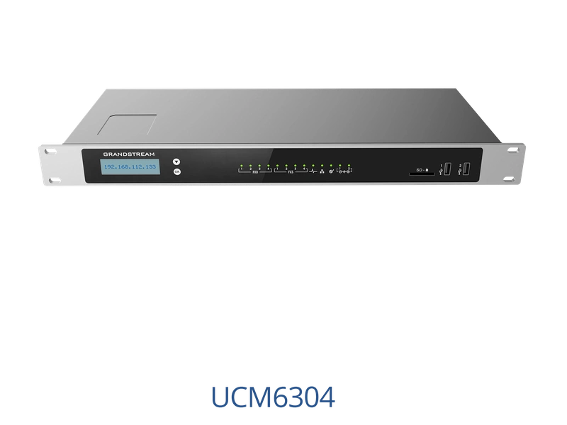 Grandstream UCM6304 4 FXO 4 FXS 2500 Users, Unified Communication & Collaboration Solution