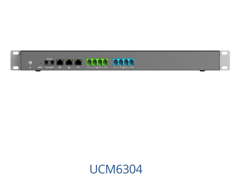 Grandstream UCM6304 4 FXO 4 FXS 2500 Users, Unified Communication & Collaboration Solution