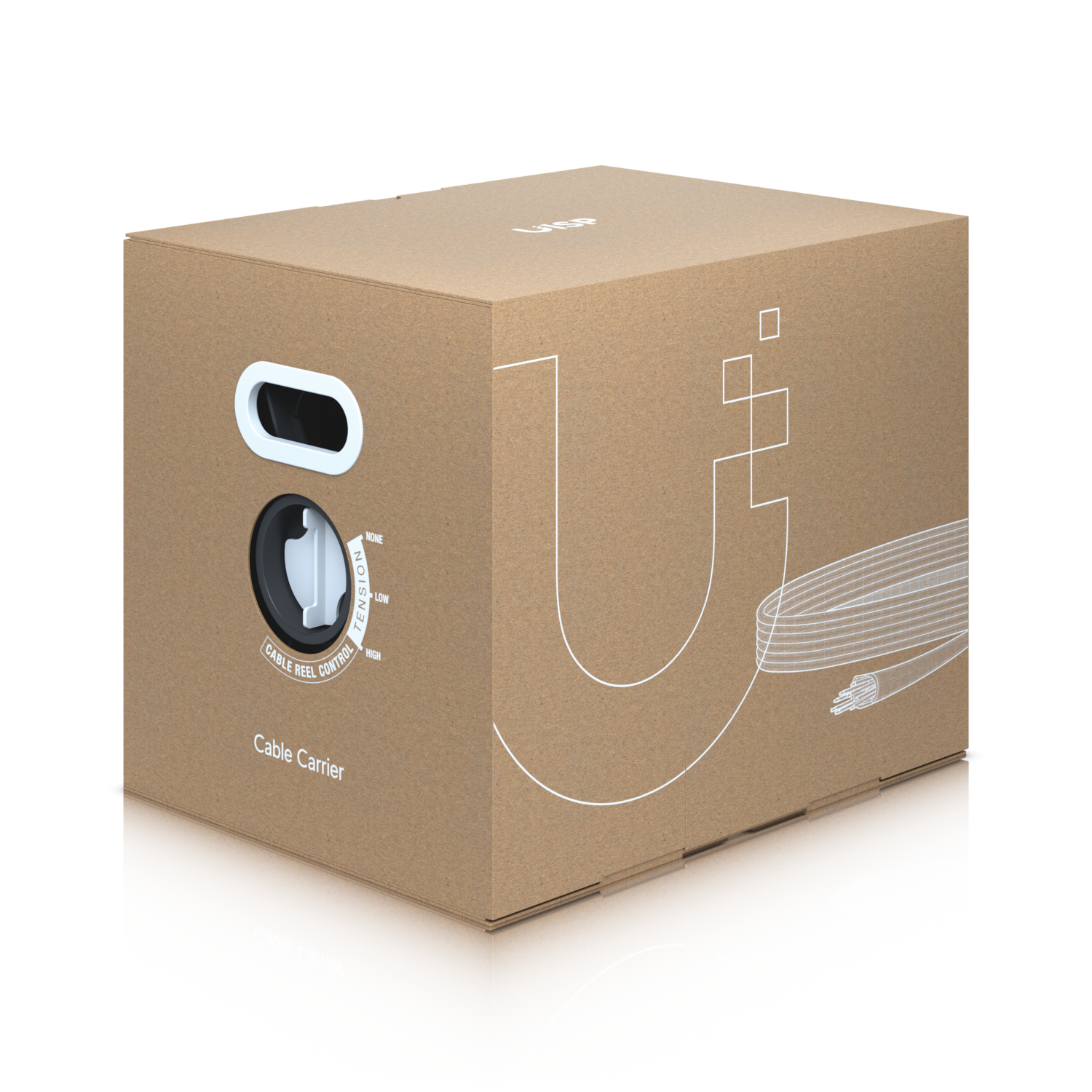 Ubiquiti Cat5e Carrier Outdoor Cable, 305m, Carrier-Class Shielded Cable W/ Integrated ESD Drain Wire, Replaces TC-CARRIER