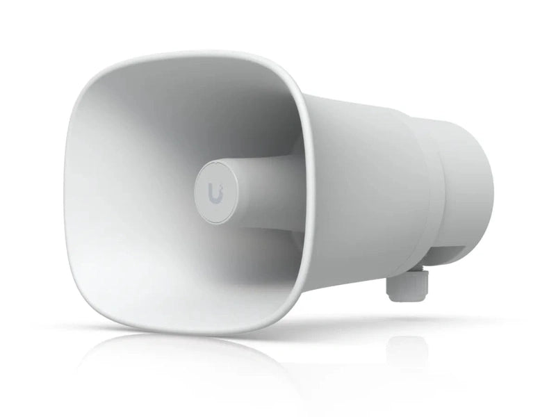 Ubiquiti AI Horn Speaker, All-weather PoE 120 dB Horn Speaker With Advanced AI Alert Functionality & Versatile Wall, Corner, & Pole Mounting Options