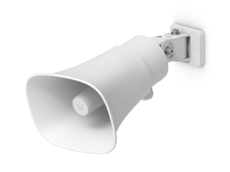 Ubiquiti AI Horn Speaker, All-weather PoE 120 dB Horn Speaker With Advanced AI Alert Functionality & Versatile Wall, Corner, & Pole Mounting Options