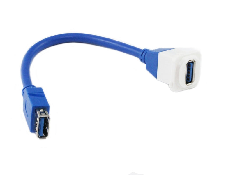 Australian Clipsal Style USB 3.0 Wall Plate Cable 20CM