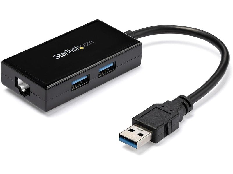 StarTech USB 3.0 To Gigabit Network Adapter With Built-in 2-Port USB Hub