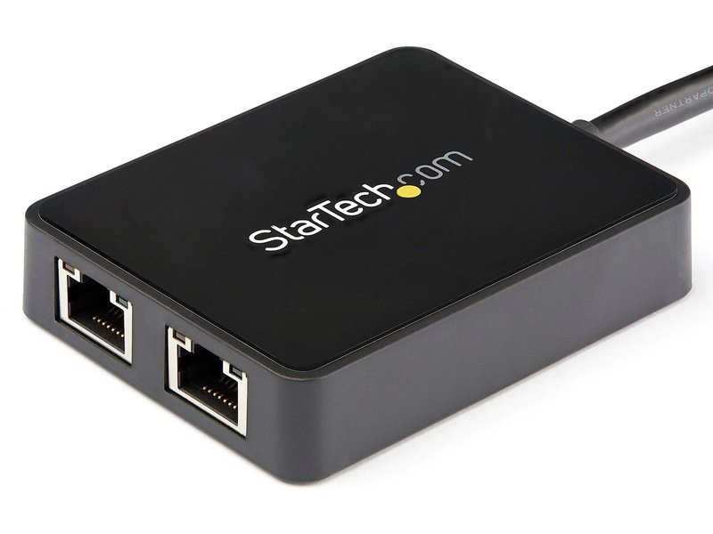 StarTech USB 3.0 To Dual Port Gigabit Ethernet Adapter w/ USB Port