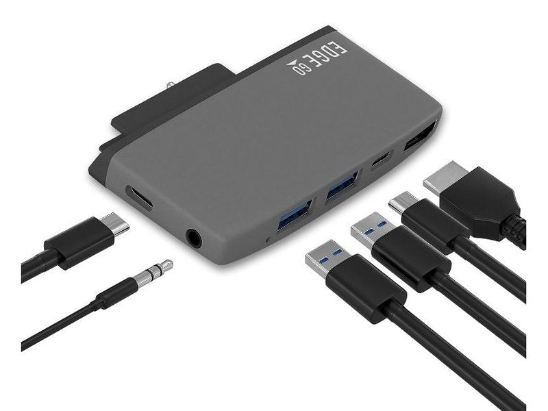 mbeat® Edge Go Multifunction USB- C Hub for Microsoft Surface Go (USB 3.0 Data x 2, USB-C Data x 1, HDMI, 3.5mm Audio, USB-C PD pass through charge
