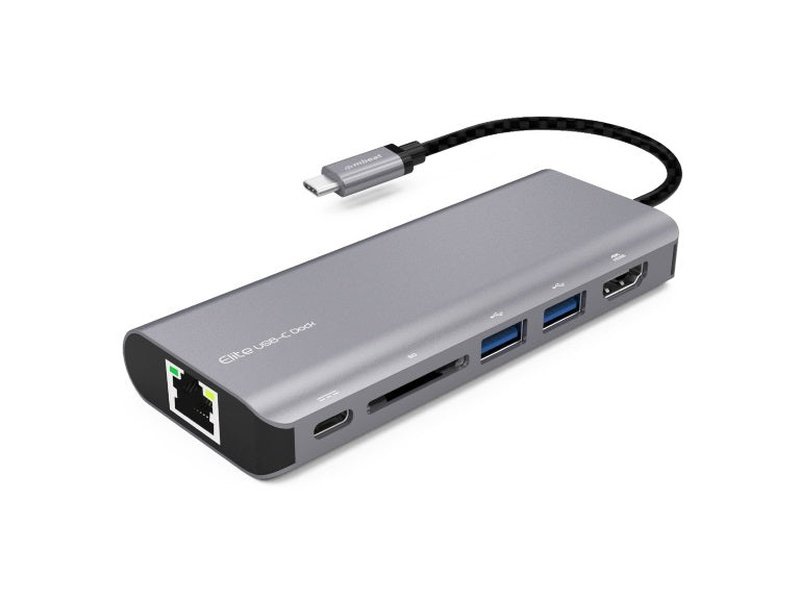 mbeat® "Elite" USB Type-C Multifunction Dock - USB-C/4k HDMI/LAN/Card Reader/Aluminum Casing/Compatible with MAC/Desktop PC Notebook Laptop Devices