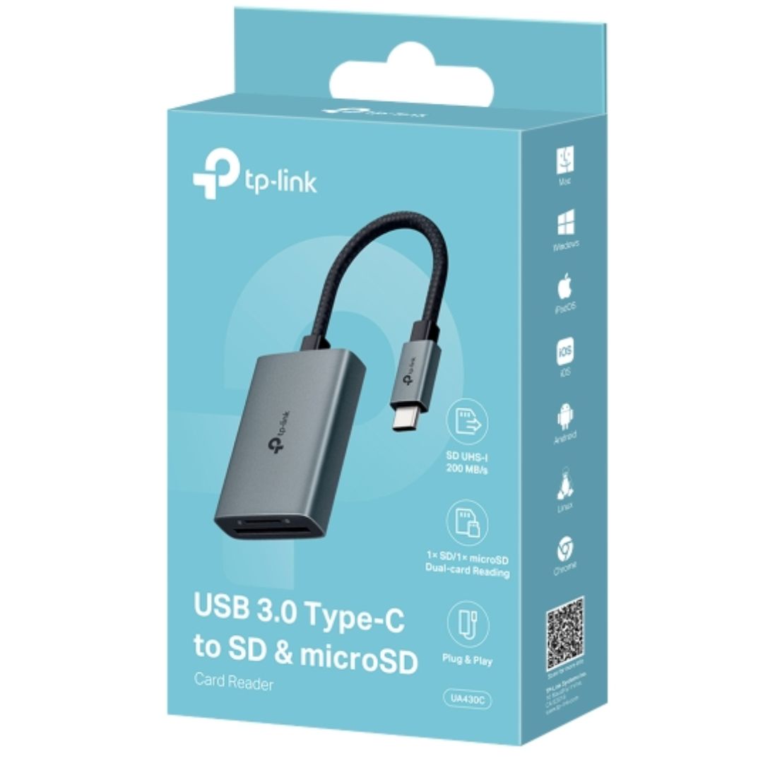 TP-Link UA430C USB Type-C to SD&TF 3.0 Adapter UA430C